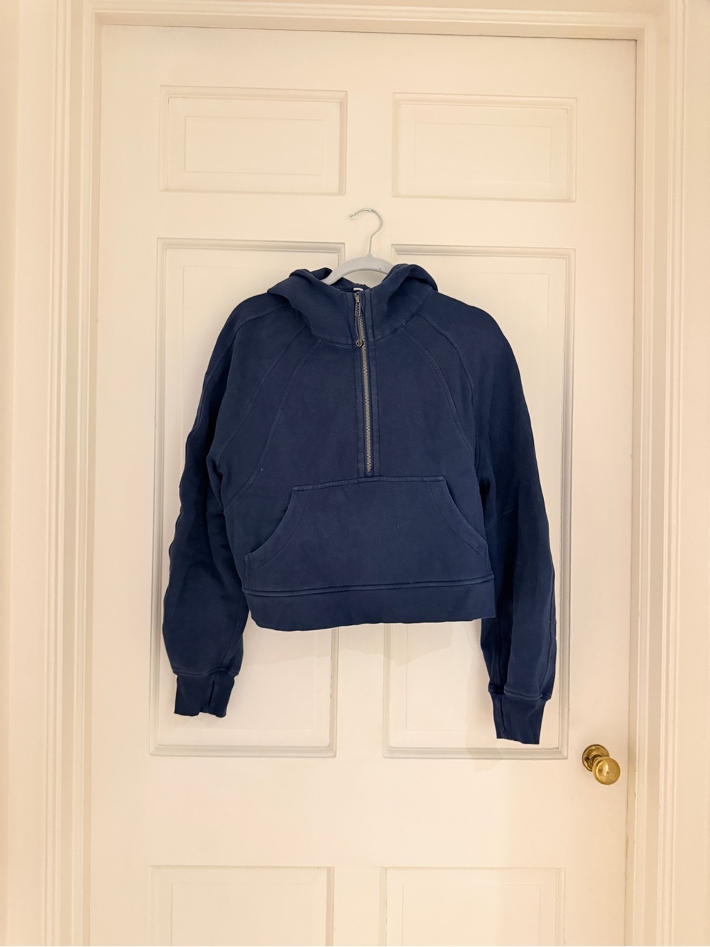 lululemon athletica Navy Half-Zip Hooded Pullover
